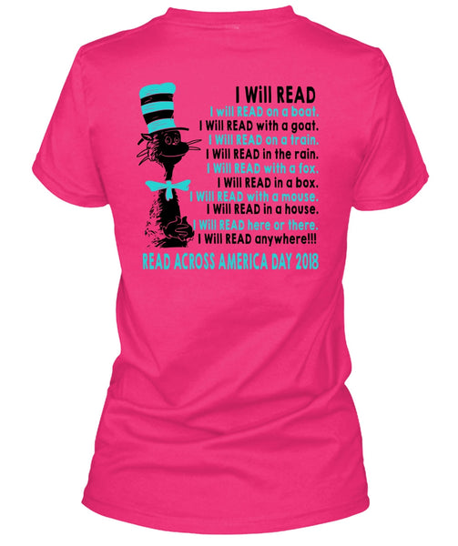 The Cat in the Hat T Shirt, I Will Read With A Mouse T Shirt, Read Across America Day 2018 T Shirt
