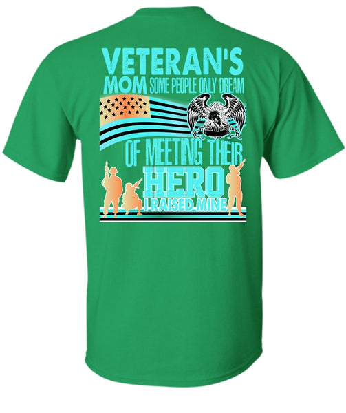 Veteran's Mom T Shirt, I Love Veteran T Shirt