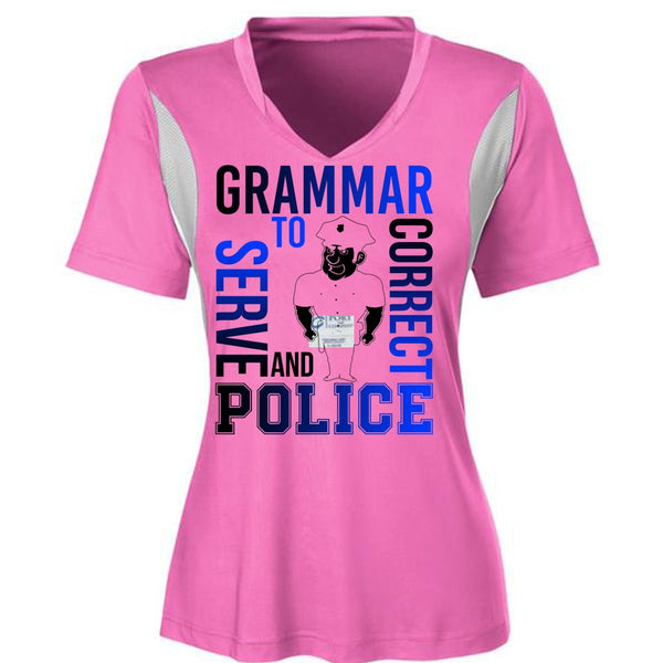 Grammar To Serve And Correct Police T Shirt, I Love Police T Shirt, Awesome T-Shirts