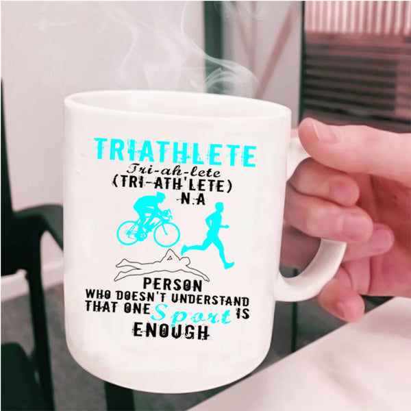 Cool Gift For Triathlete Coffee Mug, Triathlete Cup