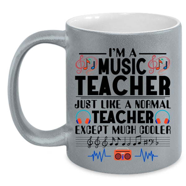 Awesome Teacher Coffee Mug, I'm A Music Teacher Accent Mug