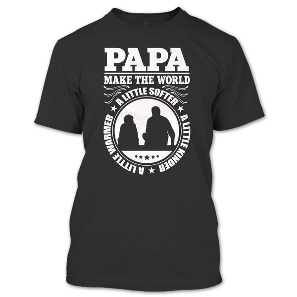 A black t-shirt with the shopify logo