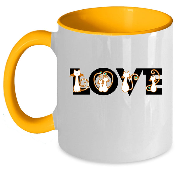 Love Cats Cup, Funny Gift For Cat Lover Mug