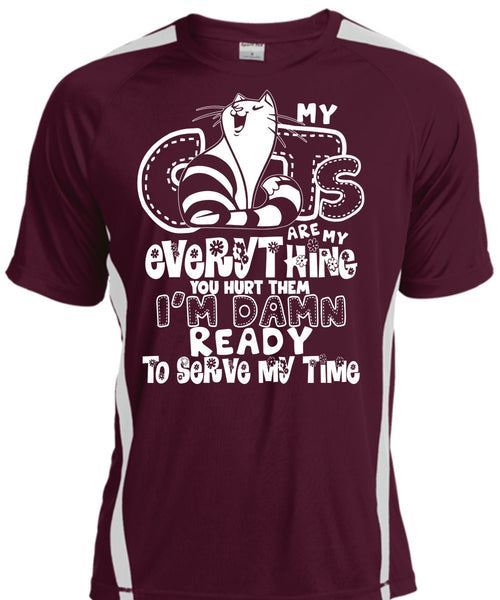 My Cats Are My Everything T Shirt, I'm Damn Ready To Serve My Time T Shirt, Cool Shirt