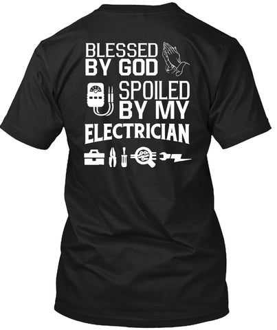 A black t-shirt with the shopify logo