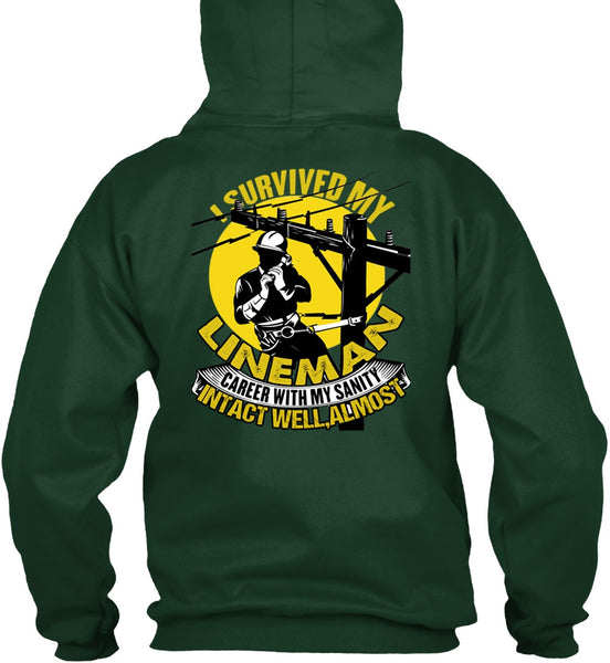 I Survived My Lineman T Shirt, I Love Lineman T Shirt