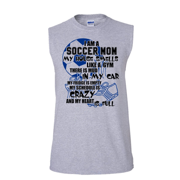 I'm A Soccer Mom T Shirt, Gift For Mom Tank Top (Men's Cotton Sleeveless)
