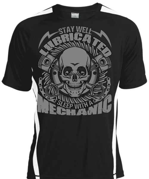 A black t-shirt with the shopify logo