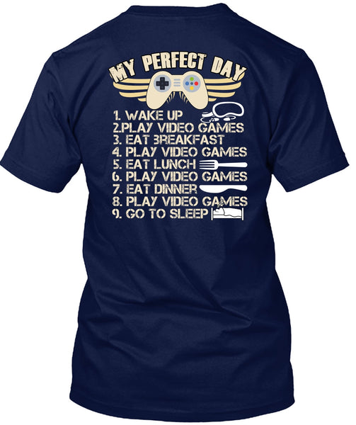 Play Video Games T Shirt, Wake Up T Shirt