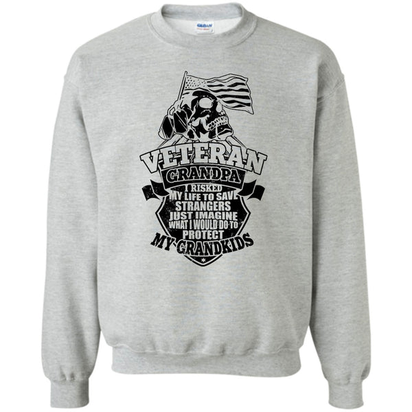 To Protect My Grandkids T Shirt, Veteran Grandpa Sweatshirt