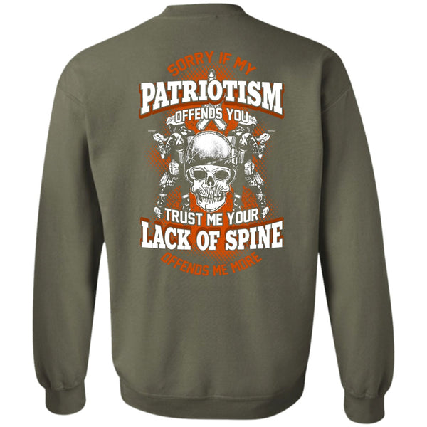 Lack Of Spine T Shirt, I Love Veteran Sweatshirt