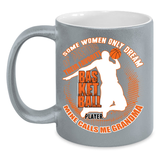 Favorite Basketball Player Coffee Mug, Mine Calls Me Grandma Coffee Cup