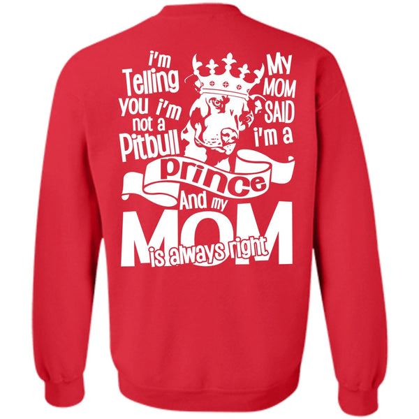 My Mom Is Always Right T Shirt, I Love Dog Sweatshirt