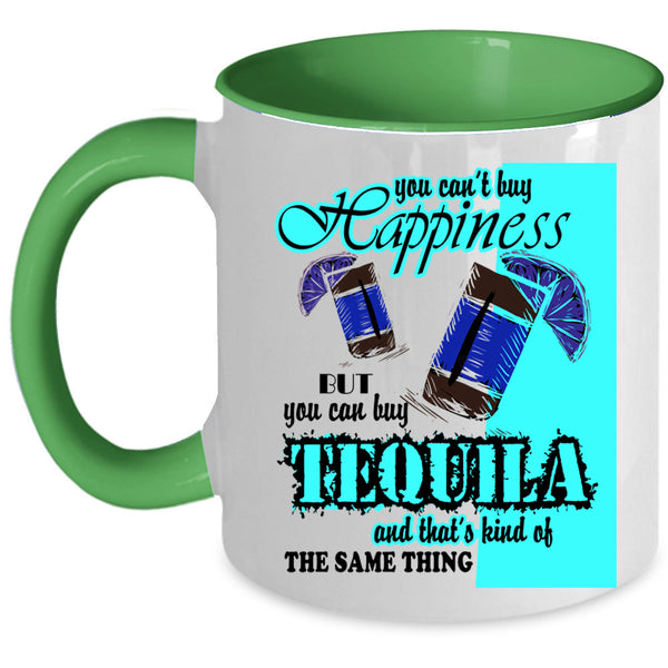 I Love Wine Coffee Mug, Tequila Make Me Happy Accent Mug