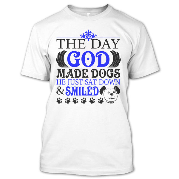 A black t-shirt with the shopify logo