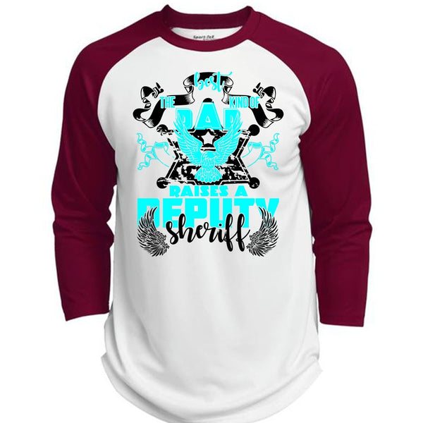 The Best Kind Of Dad Raises A Deputy Sheriff T Shirt, I Love Police T Shirt, Awesome T-Shirts  (Polyester Game Baseball Jersey)