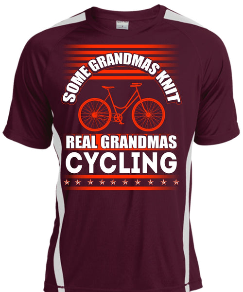 Some Grandmas Knit T Shirt, Real Grandmas Cycling T Shirt, Cool Shirt