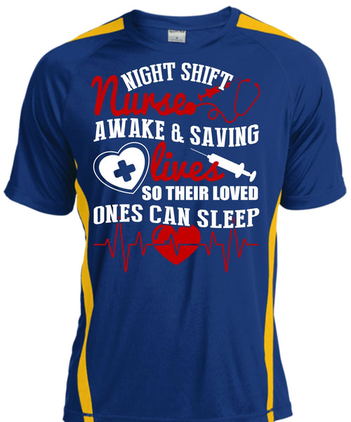 Night Shift Nurse T Shirt, Awake And Saving Lives T Shirt, Cool Shirt
