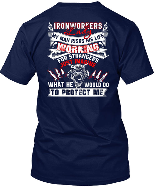Ironworkers Lady T Shirt, I Love Ironworker T Shirt