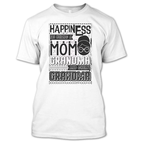 A black t-shirt with the shopify logo