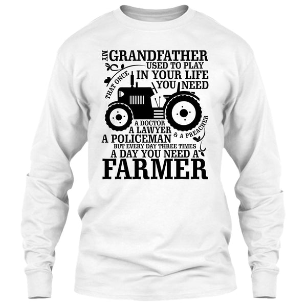 My Grandfather T Shirt, Farming Grandfather T Shirt