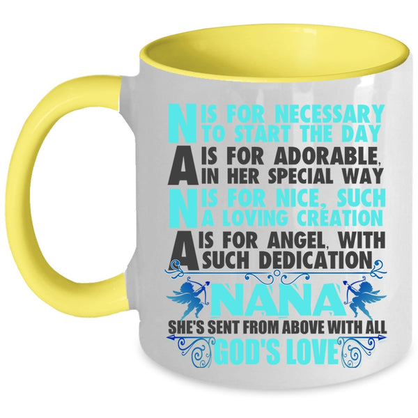 She's Send From Above With All God's Love Coffee Mug, Nana Accent Mug