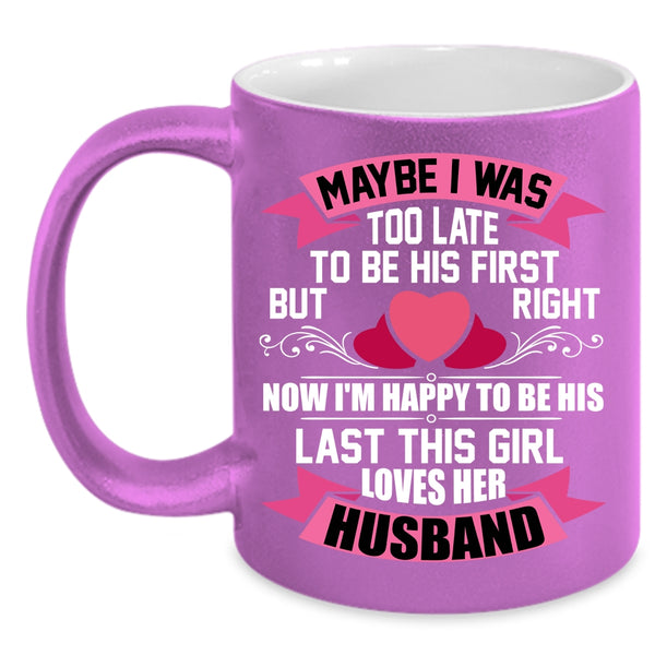 This Girl Loves Her Husband Coffee Mug, Cute Wife Coffee Cup