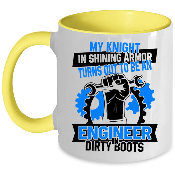 Funny Engineer Coffee Mug, To Be An Engineer In Dirty Boots Accent Mug