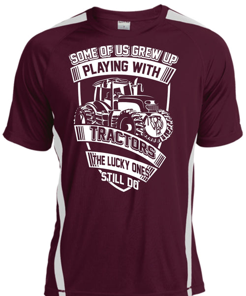 Playing With Tractors T Shirt, Being A Trucker T Shirt, Cool Shirt