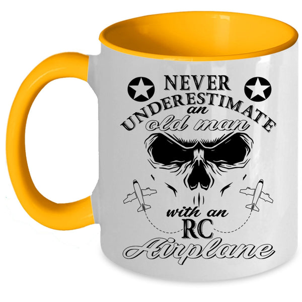Cool Grandpas Coffee Mug, An Old Man With An RC Airplane Accent Mug