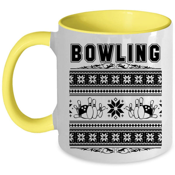 Make An Ugly Christmas Coffee Mug, Bowling Accent Mug