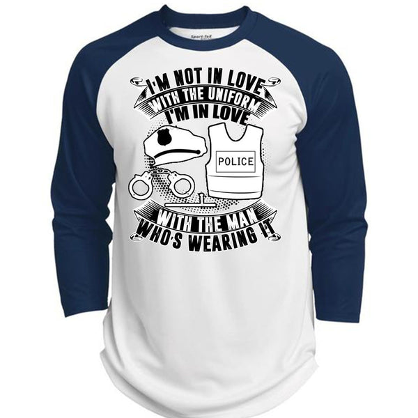 I'm In Love Police With The Man T Shirt, I Love Police T Shirt, Awesome T-Shirts  (Polyester Game Baseball Jersey)