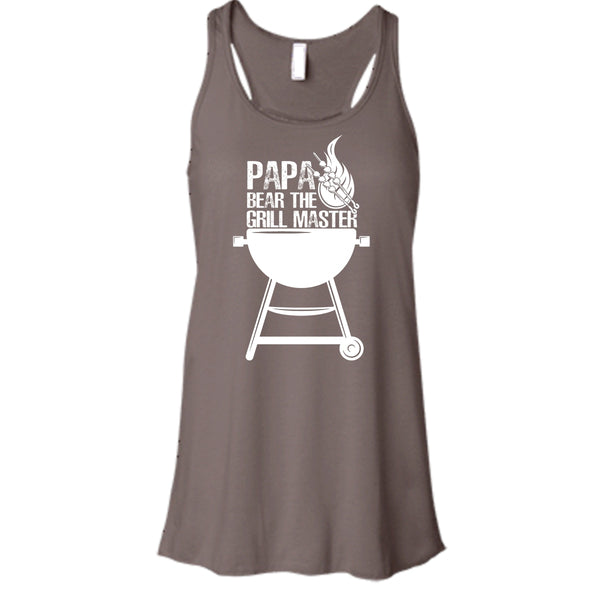 Papa Bear The Grill Master T Shirt, Cooking Papa Tank Top