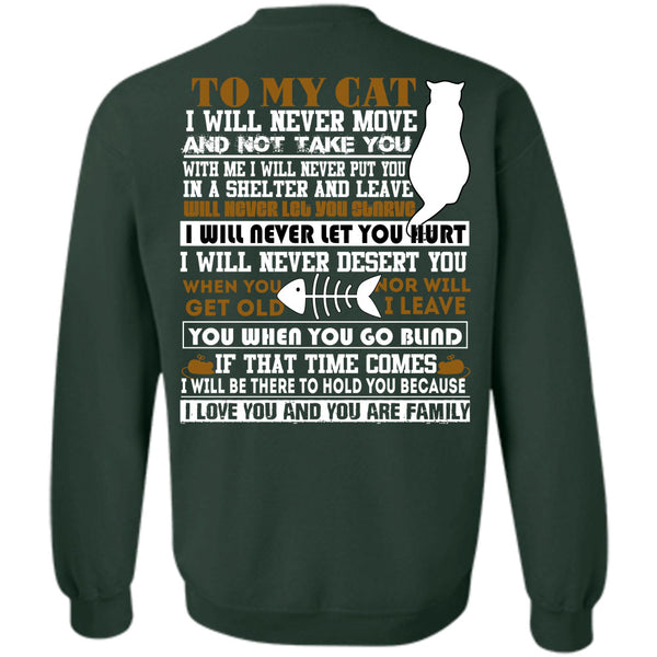 I Love You T Shirt, I Love My Cat Sweatshirt