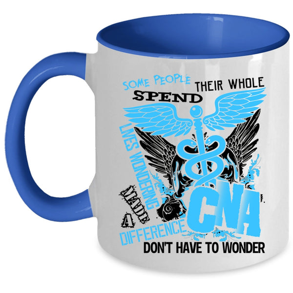 Cool Nurses Coffee Mug, Made A Difference CNA Accent Mug