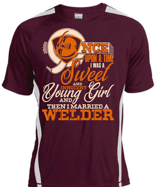 I Married A Welder T Shirt, I Was A Sweet T Shirt, Cool Shirt