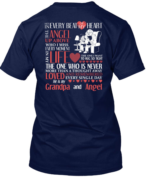 Grandpa And Angel T Shirt, Beat Of My Heart T Shirt