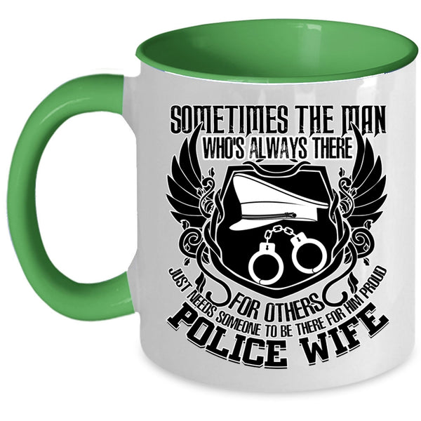 Best Gift For Police Wife Coffee Mug, Proud Police Wife Accent Mug
