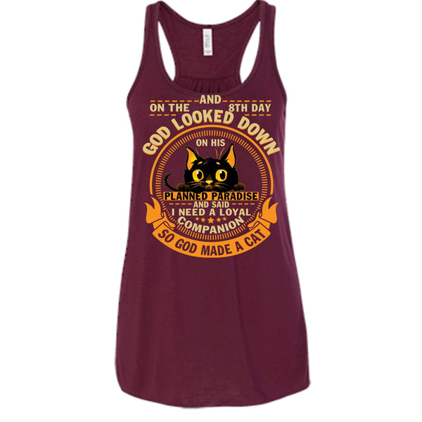 On The 8th Day T Shirt, God Made A Cat Tank Top