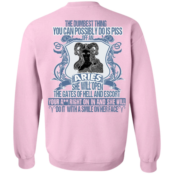 I Love Aries T Shirt, Aries She Will Open The Gates Sweatshirt