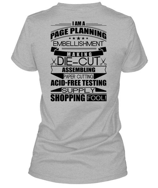 I Am A Page Panning T Shirt, I Love Planner T Shirt