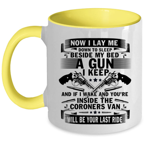 Coroners Van Coffee Mug, Now I Lay Me Down To Sleep Accent Mug