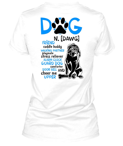 Dog Friend Cuddle Buddy Walking T Shirt, Dog Comforter Door Bell T Shirt