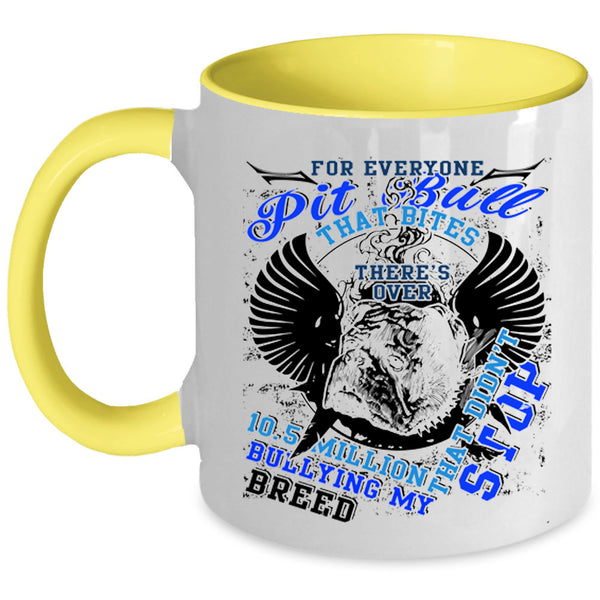 Gift For Pit Bull Lovers Coffee Mug, For Everyone Pit Bull Accent Mug