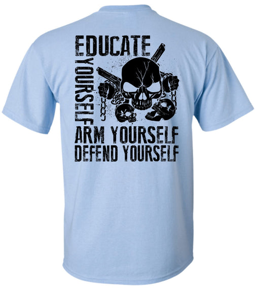 Educate Yourself Arm Yourself T Shirt, I Love Veteran T Shirt