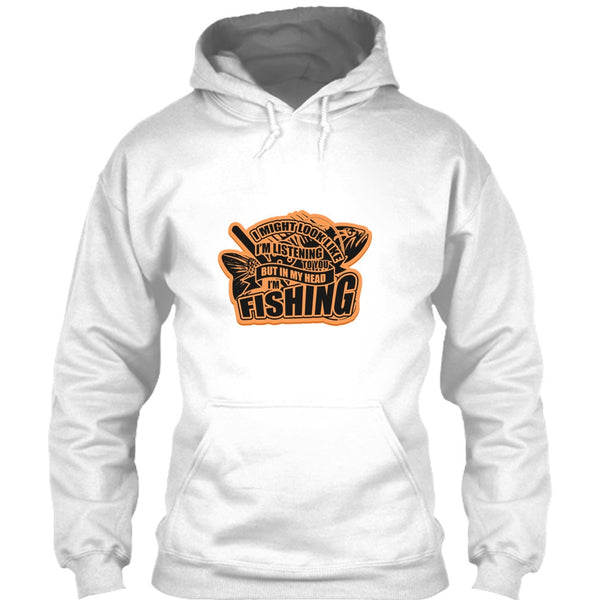 In My Head I'm Fishing T Shirt, Coolest Fishing T Shirt