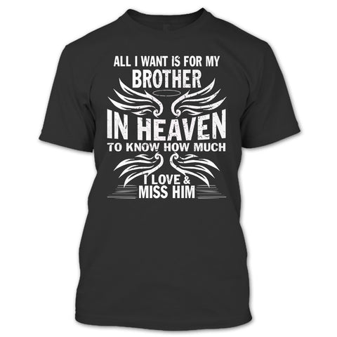 A black t-shirt with the shopify logo