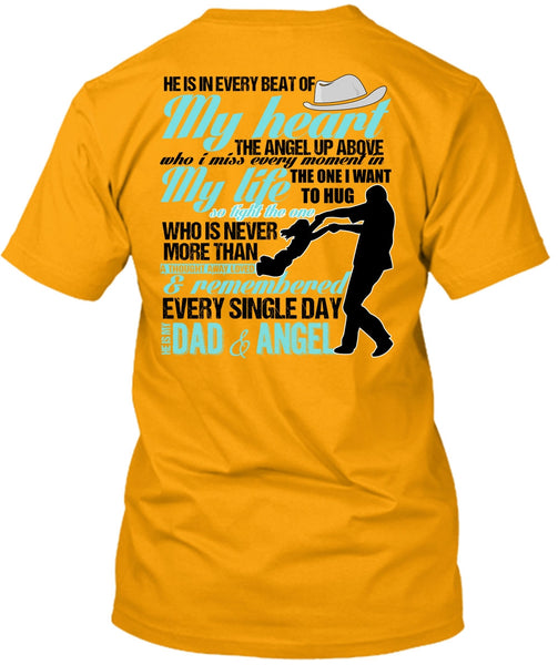 He Is My Dad And Angel T Shirt, I Love Dad T Shirt