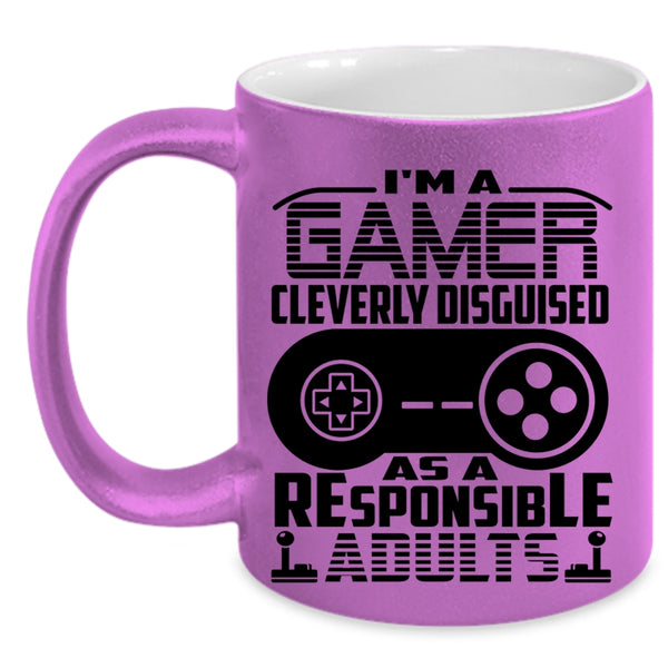 Cool Gift For Gamers Coffee Mug, I'm A Gamer Accent Mug