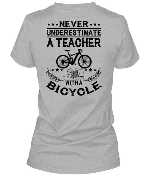 Teacher With A Bicycle T Shirt, I Love Teaching T Shirt